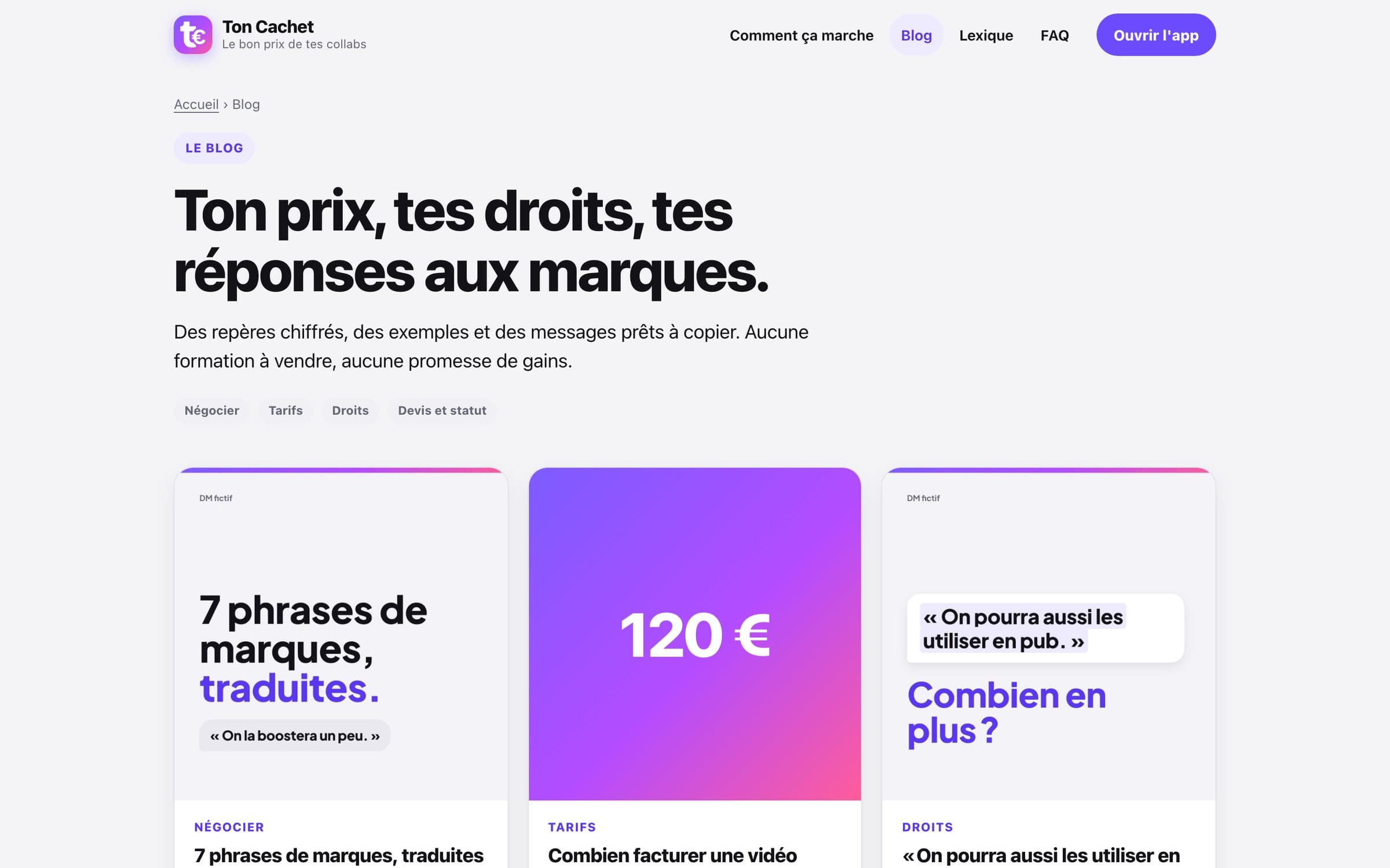 Le blog : onze articles qui répondent aux vraies questions des créatrices